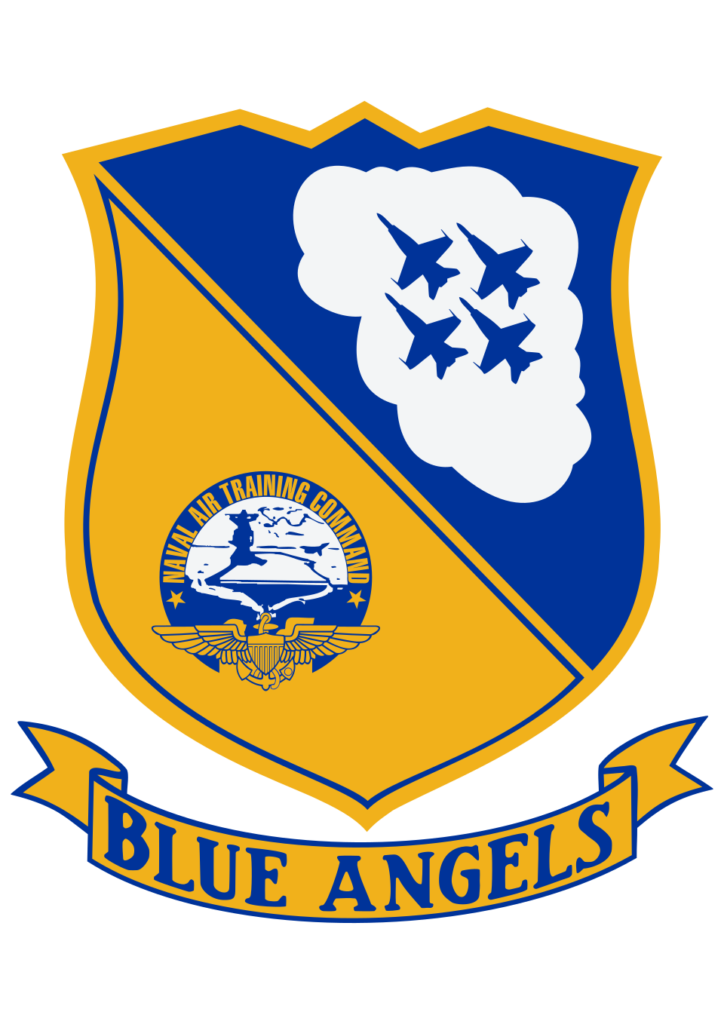 Graphic of the Blue Angels crest, symbolizing lessons from the Blue Angels.